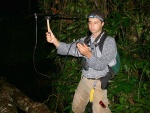 Radio-tracking birds in Costa Rican rainforest